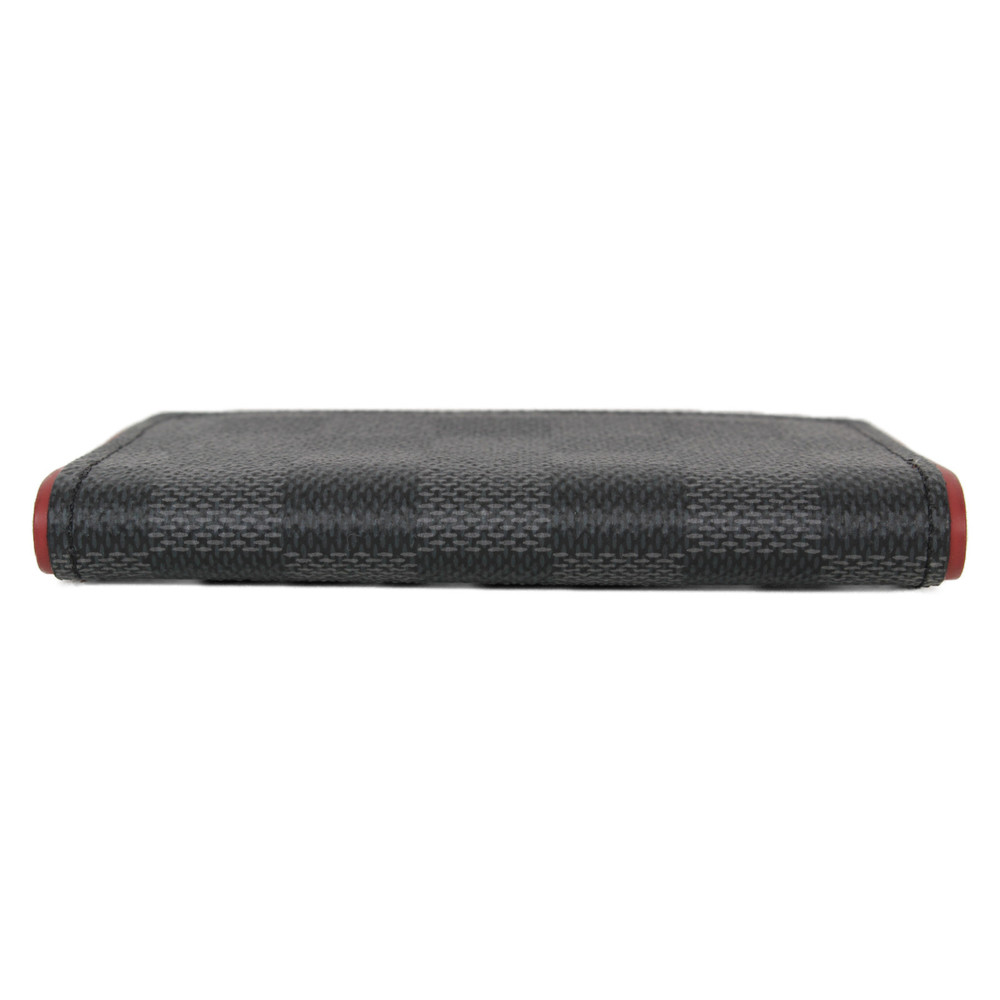 Louis Vuitton Organizer de Poche Card Case Damier Graphite Black Red - Picture 5 of 10